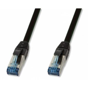 Cordons RJ45 Catégorie 6A S/ FTP - PUR IP20 UV - Noir - 0.5/1/2/3/5/10/15/20/30/40/50 m