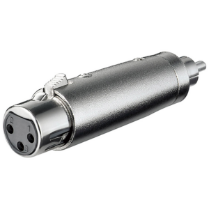 Adaptateur XLR / F vers RCA / F