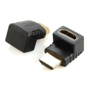 Adaptateur HDMI M / F - Coudé 270° - Noir