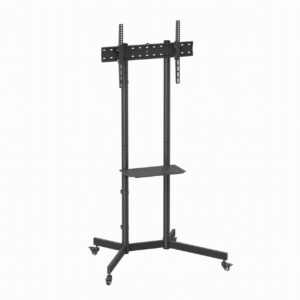Support à roulettes - à manivelle - TV 60"-100" - 100Kg - Vesa 1000 x 600 - Noir