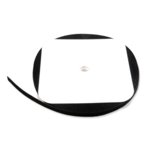 Bande Velcro auto agrippant 20 mm noir - 25 m
