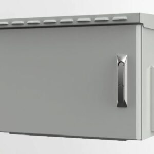 Coffret 19" IP55 - Gris - 7U - Profondeur 450 mm - Porte pleine - Assemblé