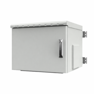 Coffret 19" IP55 - Gris - 9U - Profondeur 600 mm - Porte pleine - Assemblé