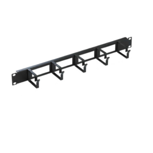 Panneau 19" - 5 anneaux métal - 482 x 72 x 88 mm - Noir - 1U