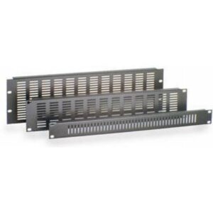 Panneau 19" - Passe câble avec brosse - 482 x 12 x 44 mm - Noir - 1U